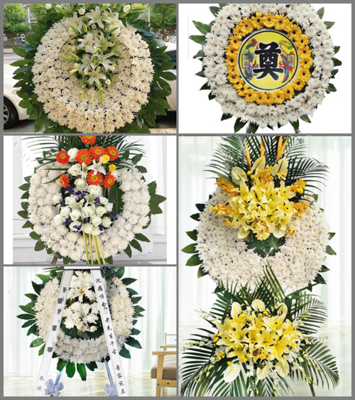 山东青岛即墨市龙泉街道崔家蓝蒿埠村花圈速递