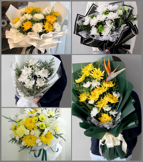山东青岛即墨市龙泉街道崔家蓝蒿埠村白事花束代送